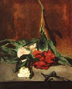 Edouard Manet Peony Stem and Shears Norge oil painting reproduction